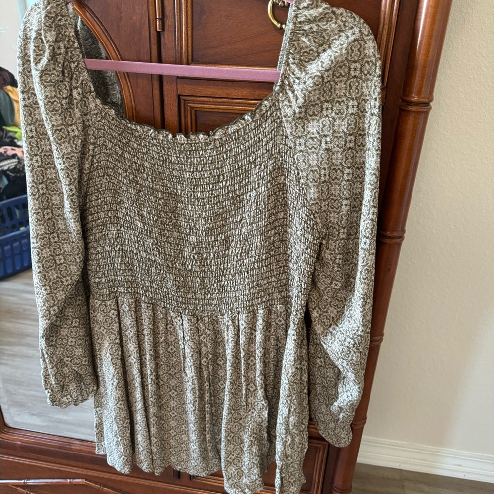 Chic soul flowy babydoll  top